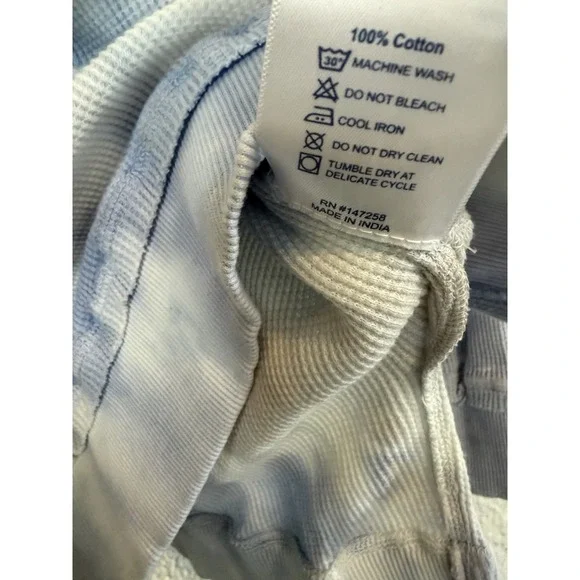 Simply Southern Waffle Knit Pullover M Tie Dye Long Sleeve Cotton Casual - Picture 4 of 7